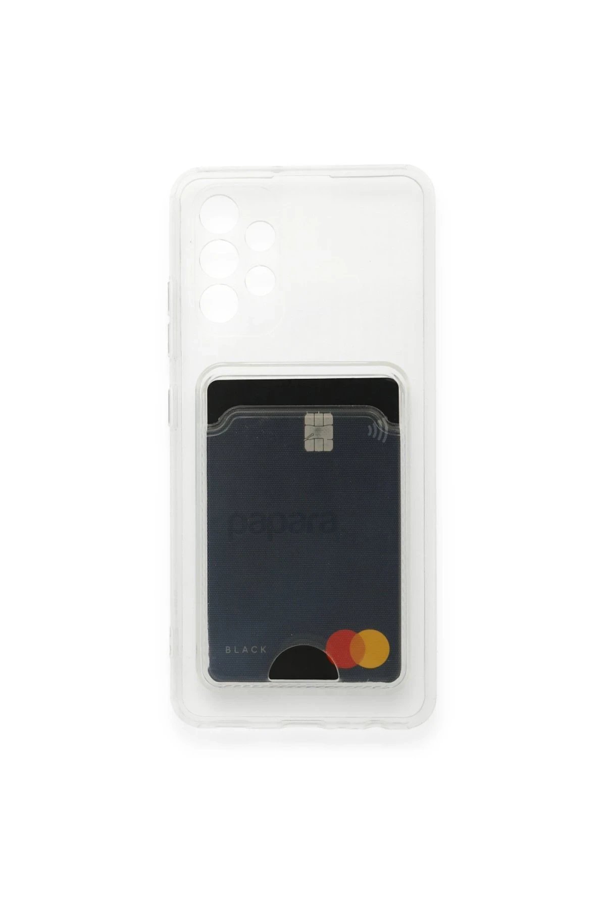 Samsung Galaxy A33 5G Kılıf Kart Şeffaf Silikon - Şeffaf-(5796)