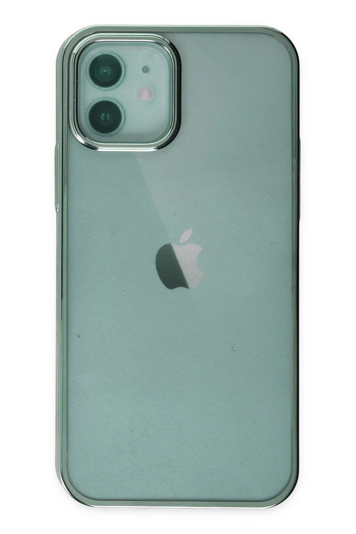 iPhone 12 Kılıf Element Silikon - Yeşil-(5796)