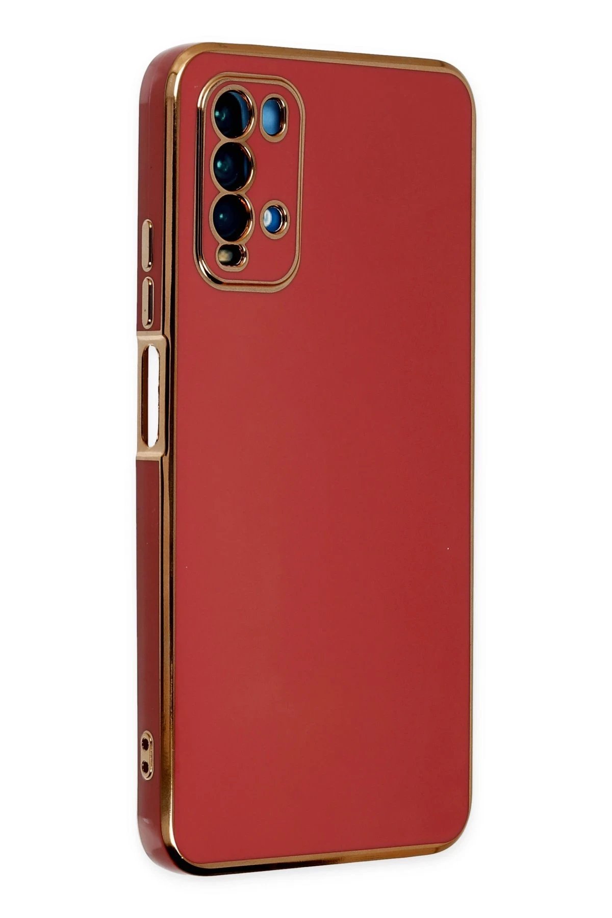 Xiaomi Redmi 9T Kılıf Volet Silikon - Kırmızı-(5796)