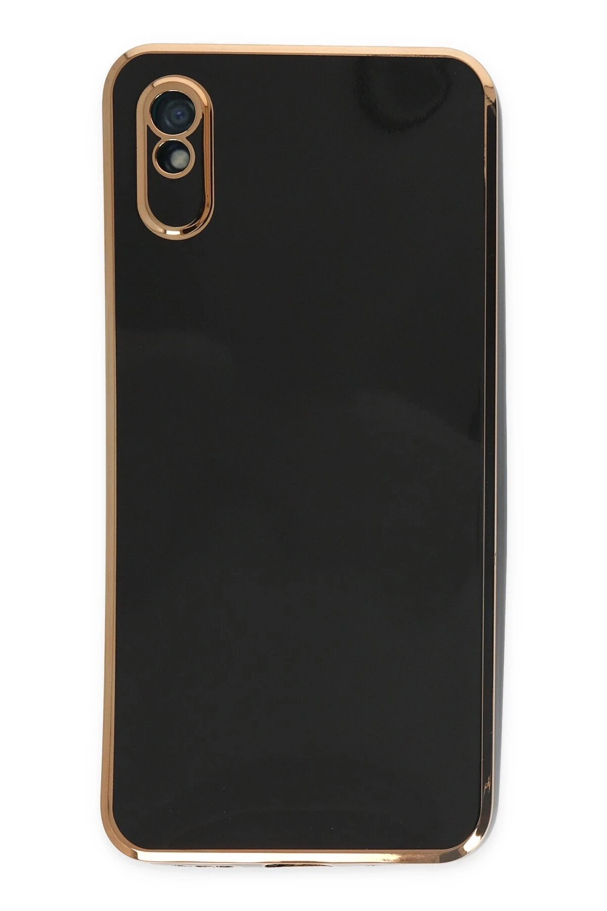 Xiaomi Redmi 9A Kılıf Volet Silikon - Siyah-(5796)