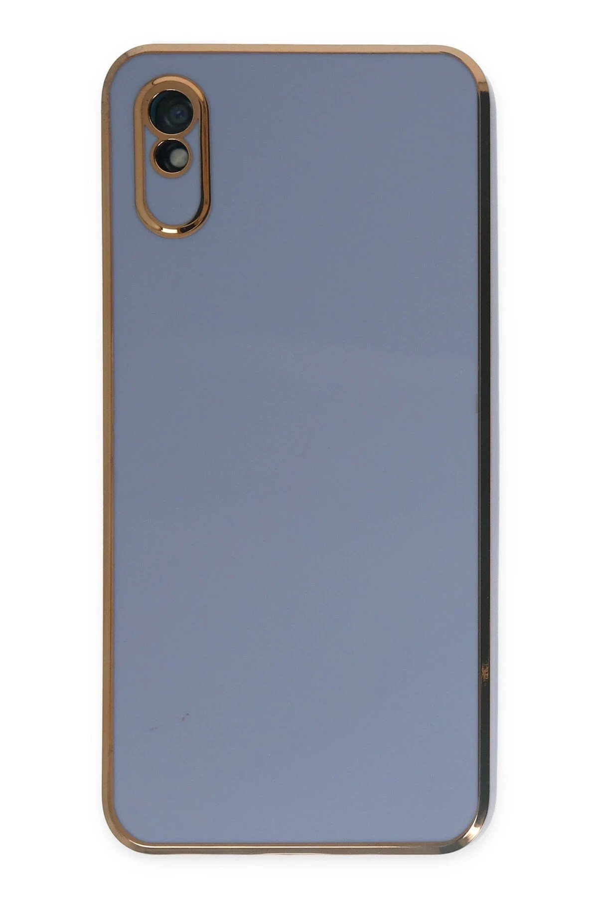 Xiaomi Redmi 9A Kılıf Volet Silikon - Mavi-(5796)