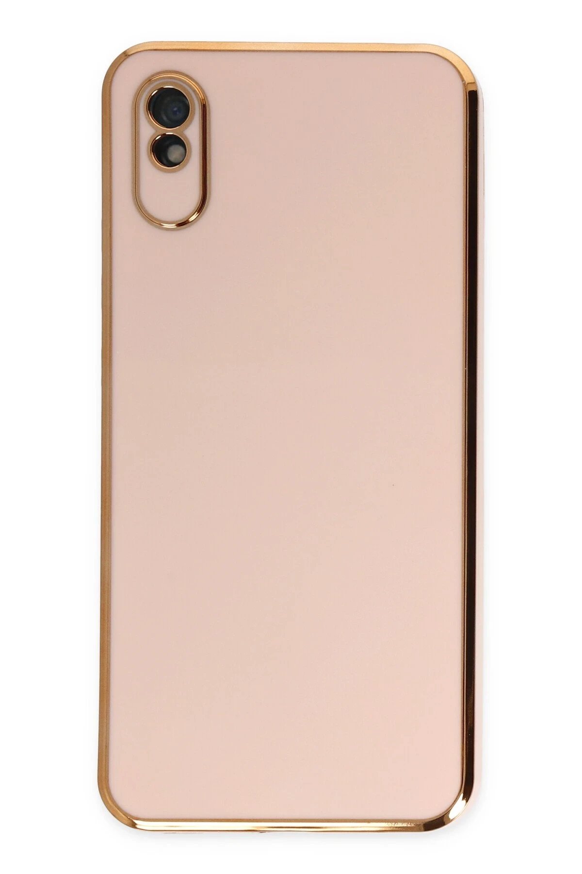 Xiaomi Redmi 9A Kılıf Volet Silikon - Pembe-(5796)