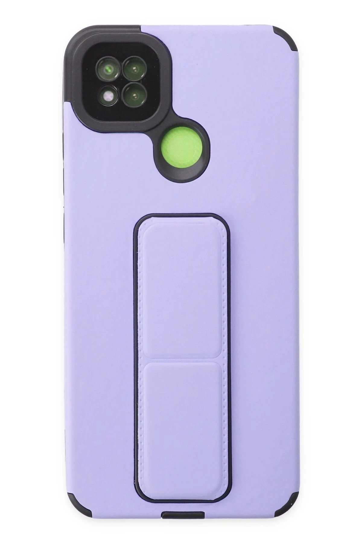 Xiaomi Redmi 9C Kılıf Mega Standlı Silikon - Lila-(5796)
