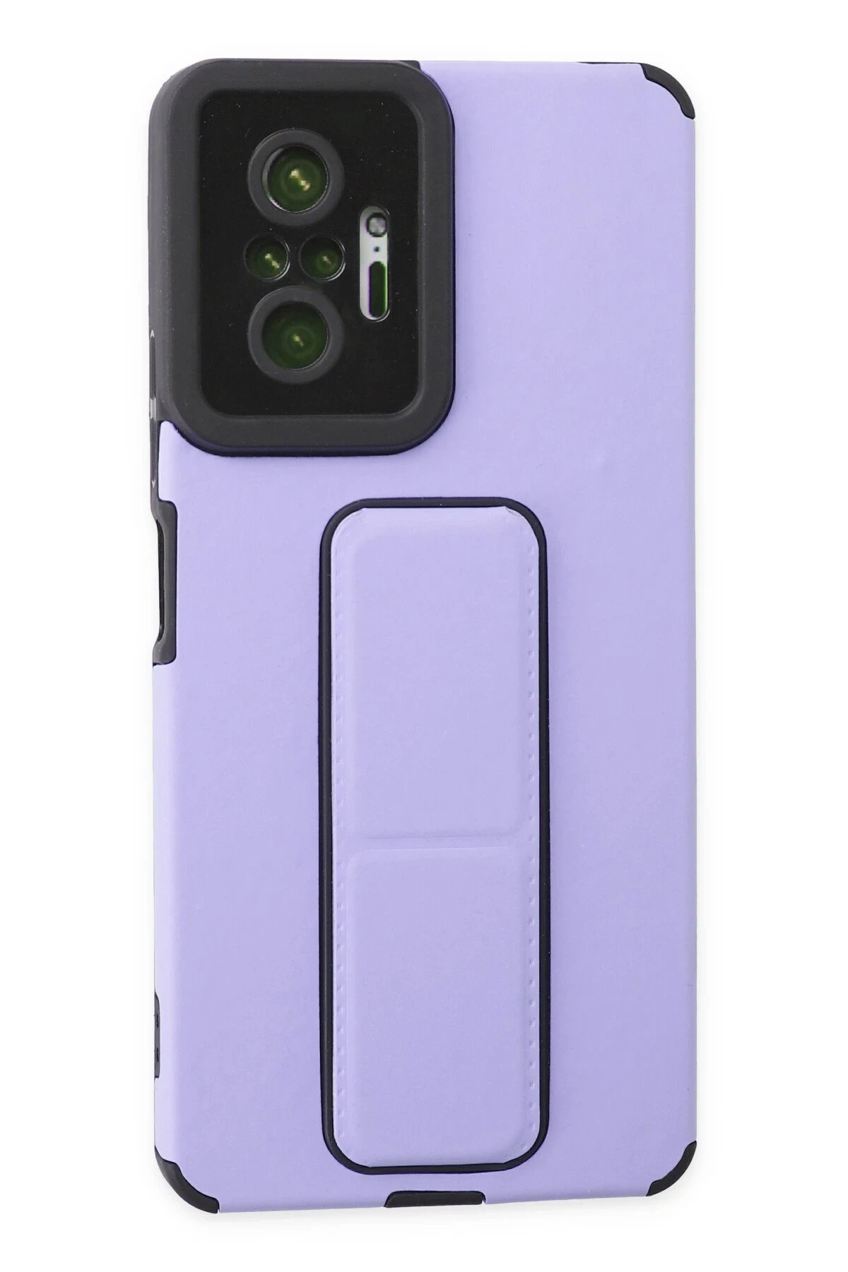 Xiaomi Redmi Note 10 Pro Kılıf Mega Standlı Silikon - Lila-(5796)