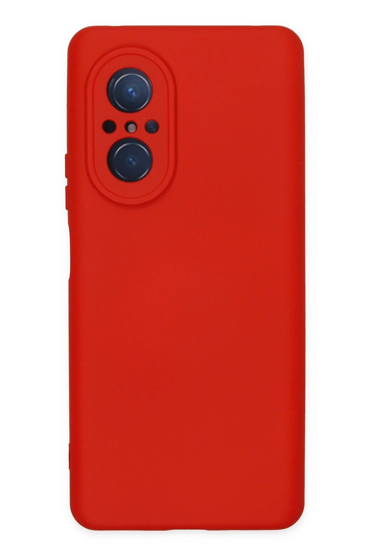 Huawei Nova 9 SE Kılıf Nano içi Kadife Silikon - Kırmızı-(5796)