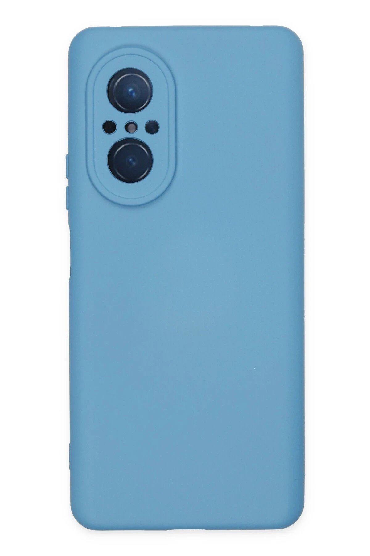 Huawei Nova 9 SE Kılıf Nano içi Kadife Silikon - Mavi-(5796)