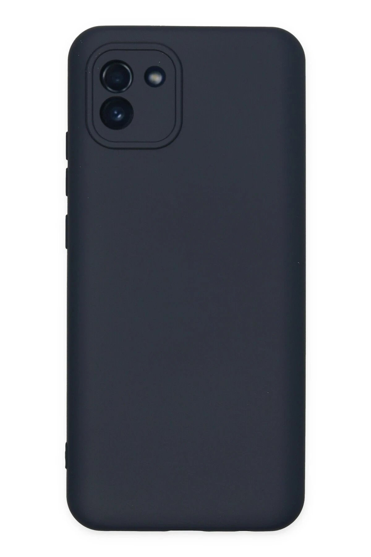 Samsung Galaxy A03 Kılıf Nano içi Kadife Silikon - Lacivert-(5796)