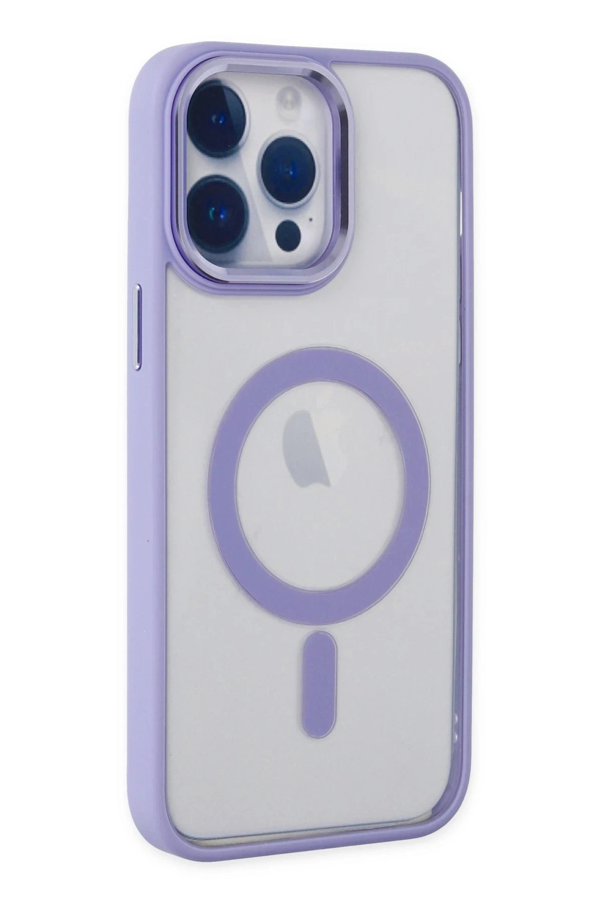 iPhone 14 Pro Kılıf Room Magneticsafe Silikon - Lila-(5796)
