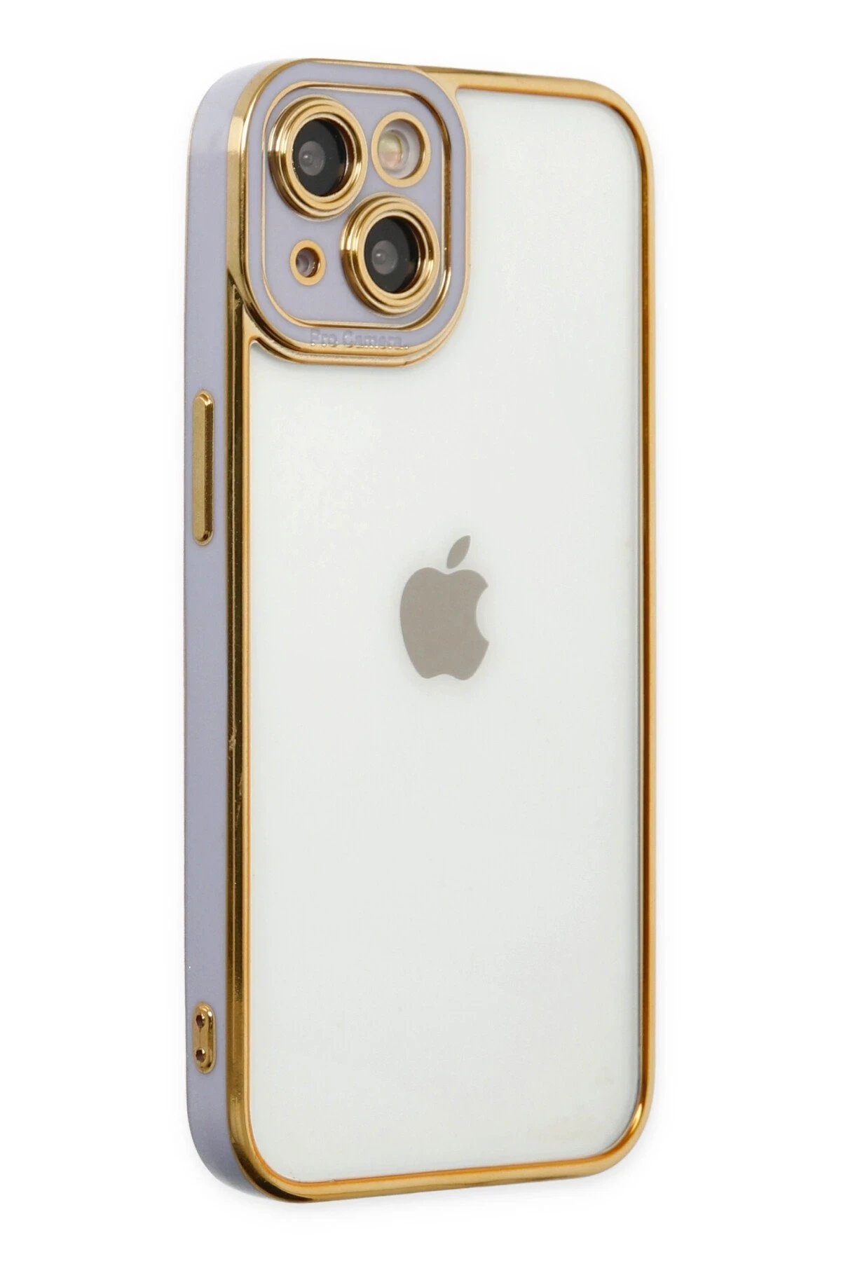 iPhone 14 Plus Kılıf Liva Lens Silikon - Lila-(5796)