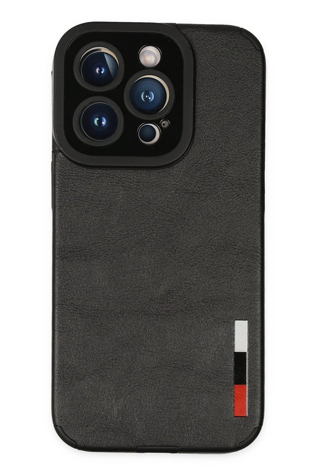 iPhone 14 Pro Kılıf Loop Deri Silikon - Siyah-(5796)