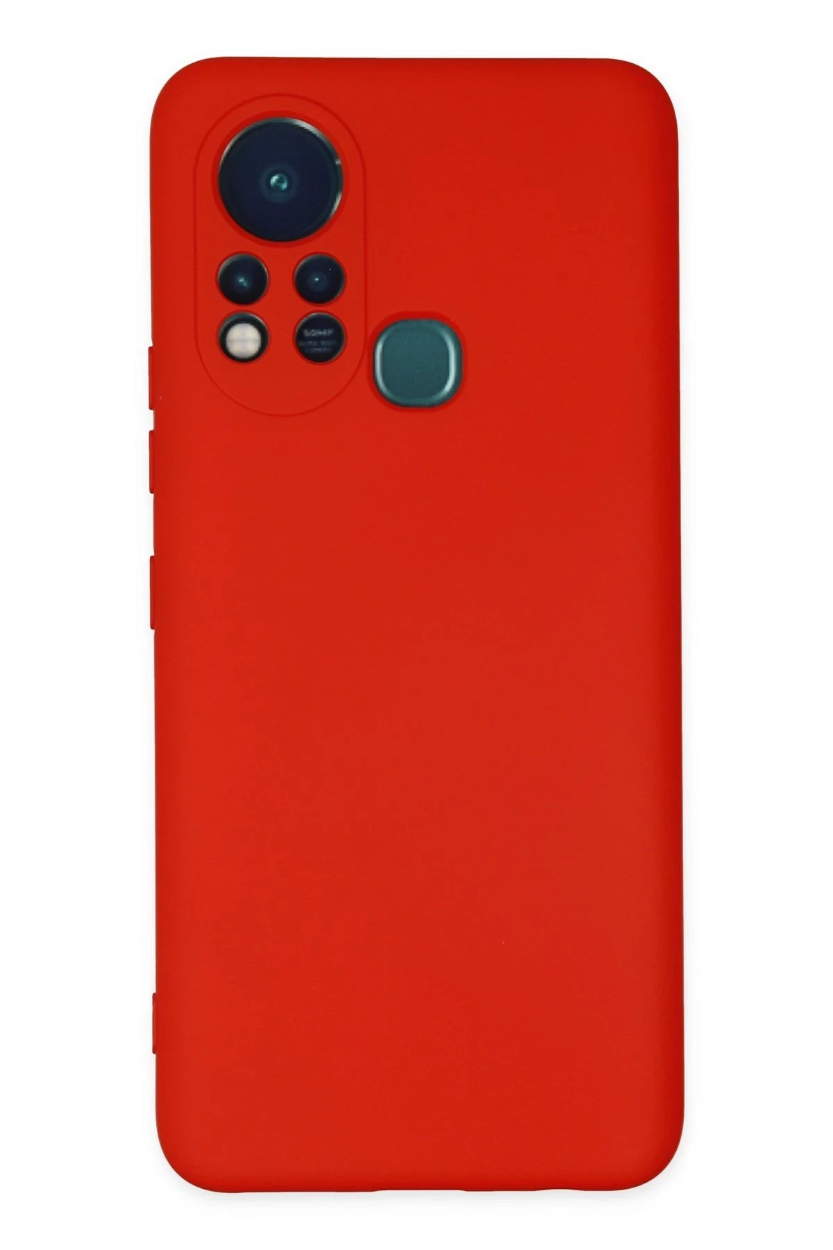 İnfinix Hot 11s Kılıf Nano içi Kadife Silikon - Kırmızı-(5796)