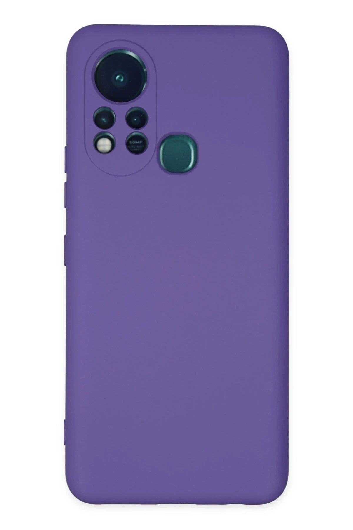 İnfinix Hot 11s Kılıf Nano içi Kadife Silikon - Mor-(5796)