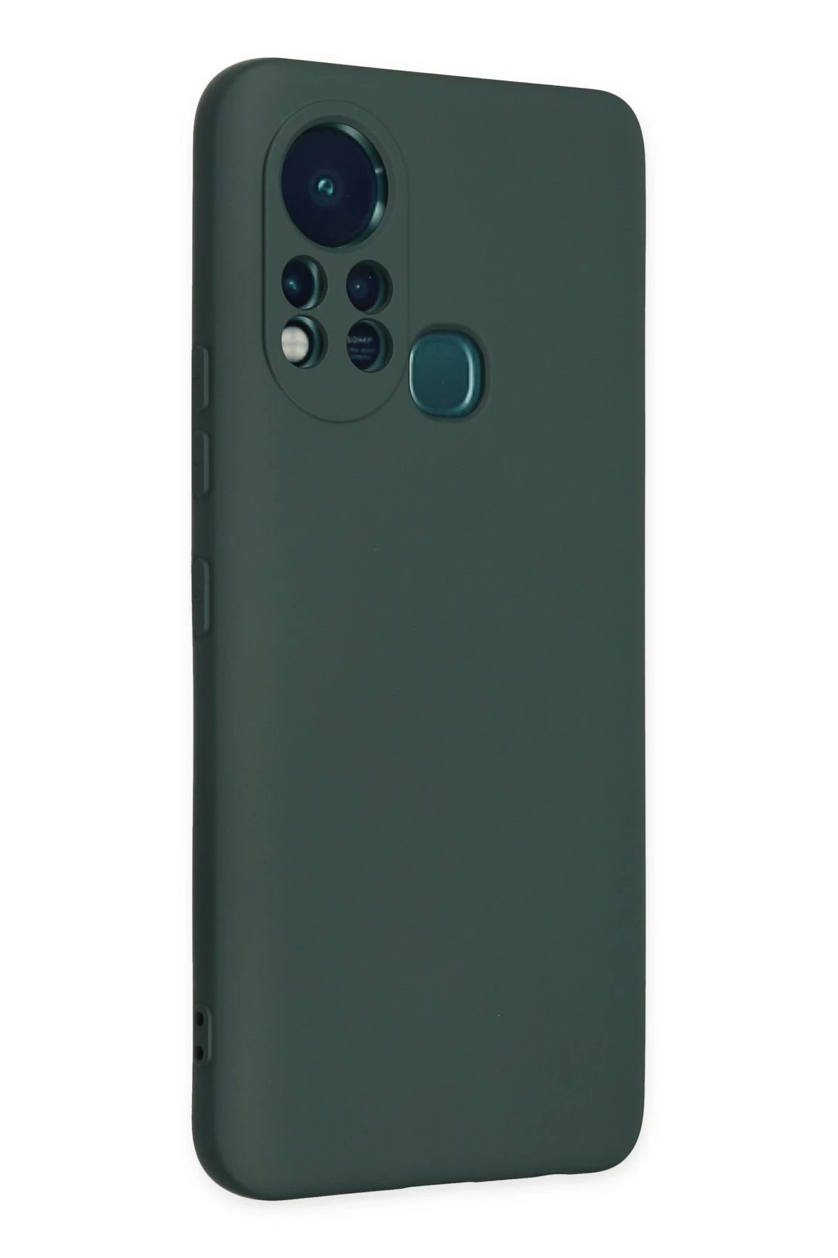 İnfinix Hot 11s Kılıf Nano içi Kadife Silikon - Koyu Yeşil-(5796)
