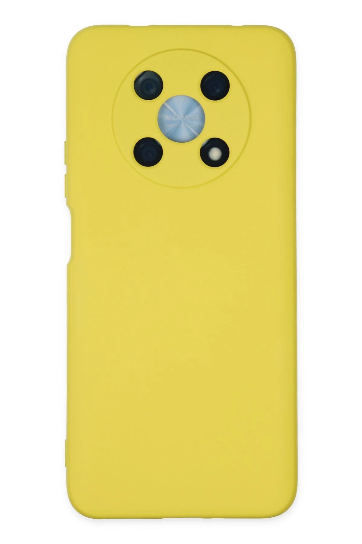 Huawei Nova Y90 Kılıf Nano içi Kadife Silikon - Sarı-(5796)