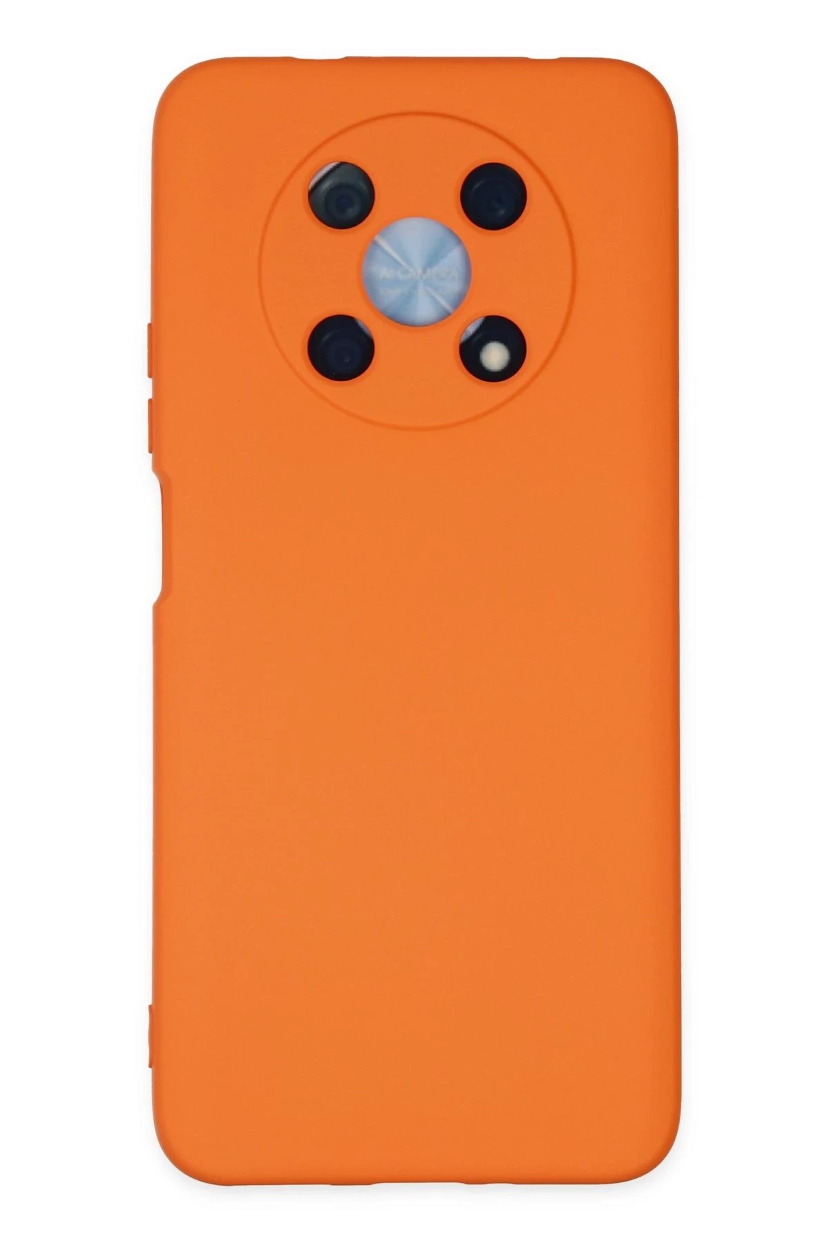 Huawei Nova Y90 Kılıf Nano içi Kadife Silikon - Turuncu-(5796)