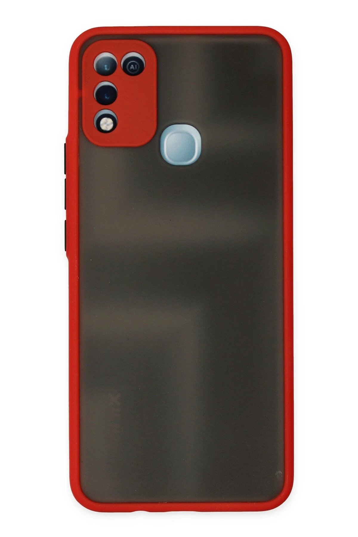 İnfinix Hot 10 Play Kılıf Montreal Silikon Kapak - Kırmızı-(5796)