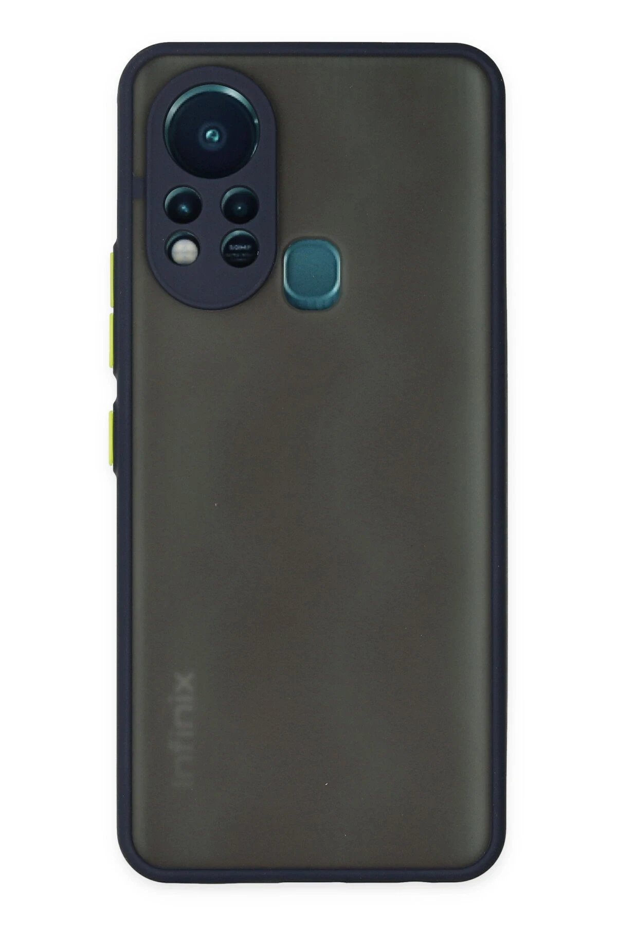 İnfinix Hot 11s Kılıf Montreal Silikon Kapak - Lacivert-(5796)