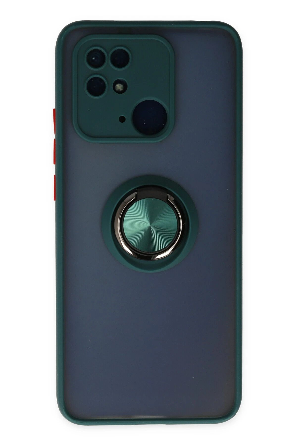 Xiaomi Poco C40 Kılıf Montreal Yüzüklü Silikon Kapak - Yeşil-(5796)