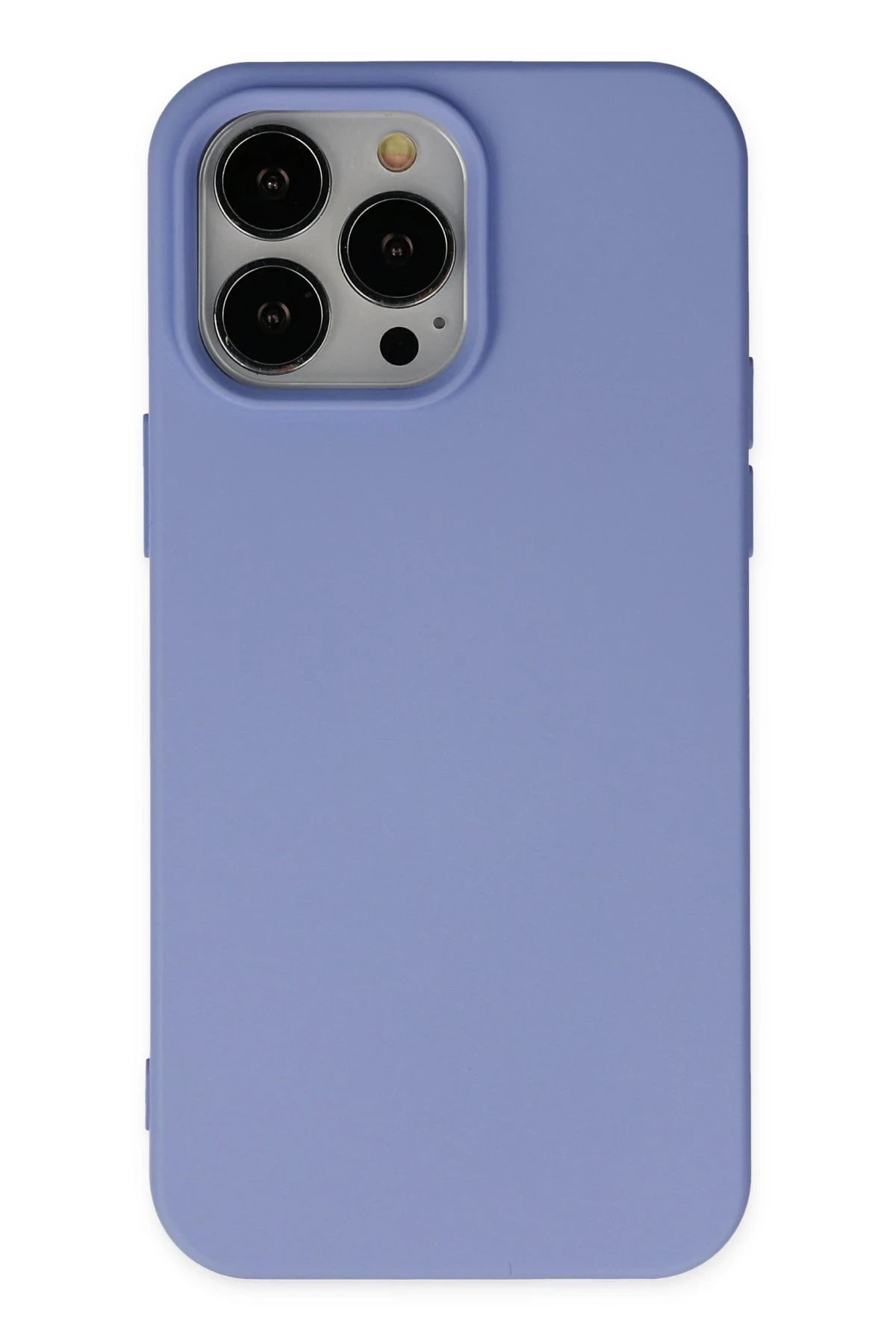 iPhone 14 Pro Max Kılıf Nano içi Kadife Silikon - Lila-(5796)