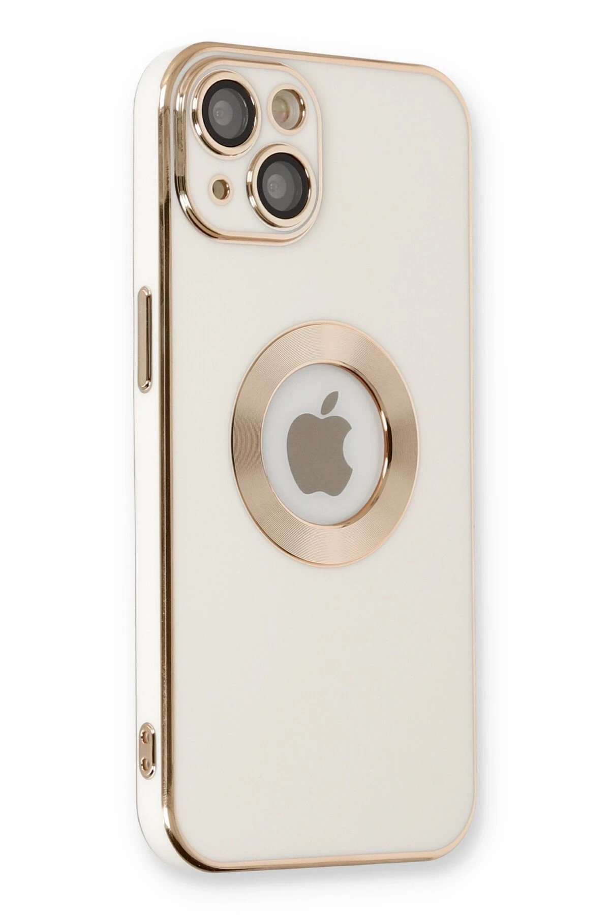 iPhone 14 Plus Kılıf Store Silikon - Beyaz-(5796)