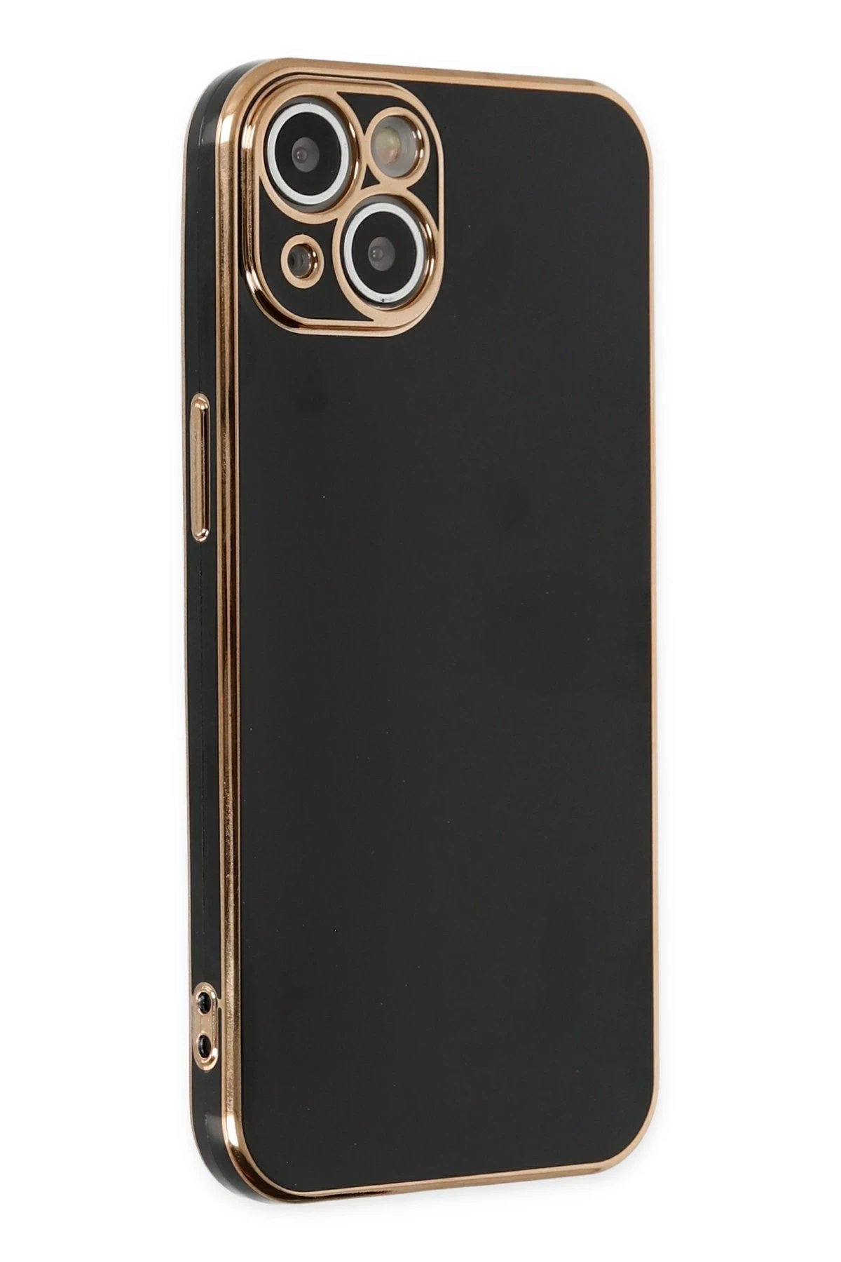 iPhone 14 Kılıf Volet Silikon - Siyah-(5796)