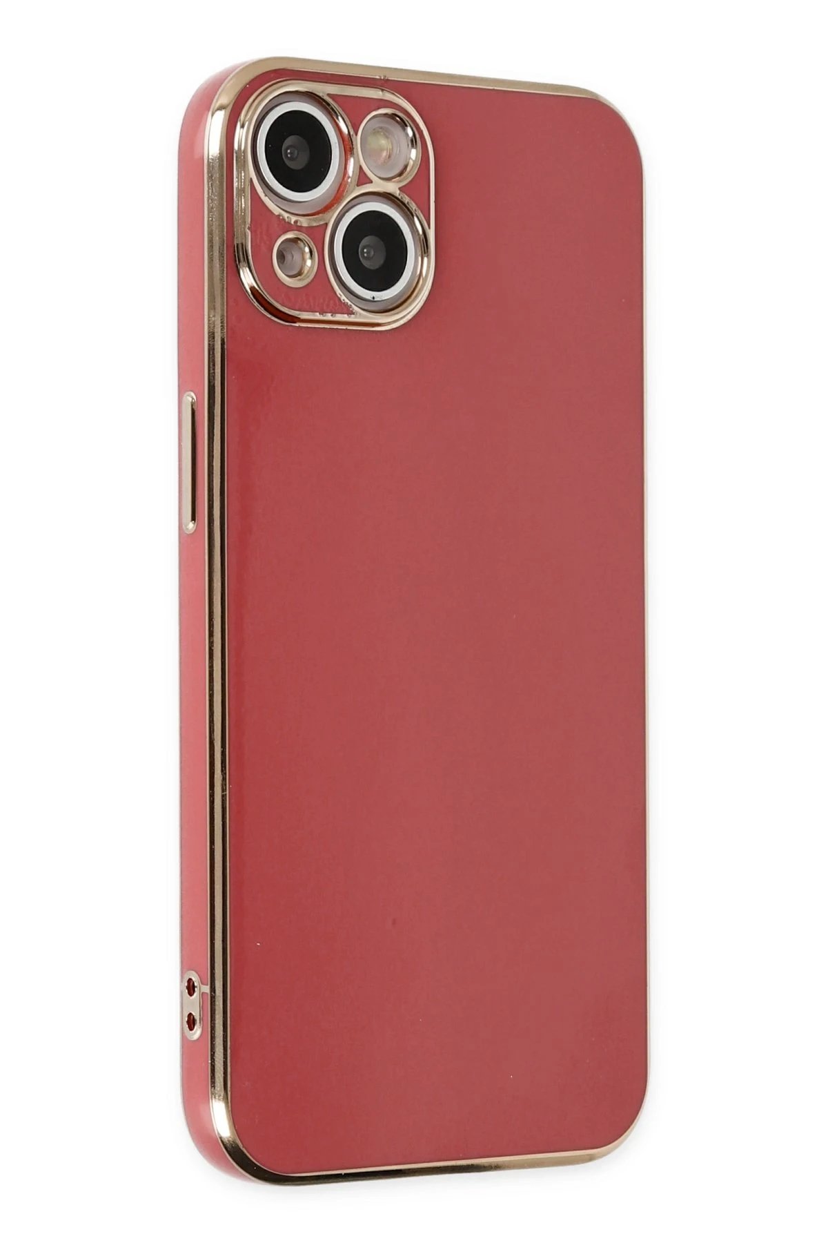 iPhone 14 Plus Kılıf Volet Silikon - Kırmızı-(5796)