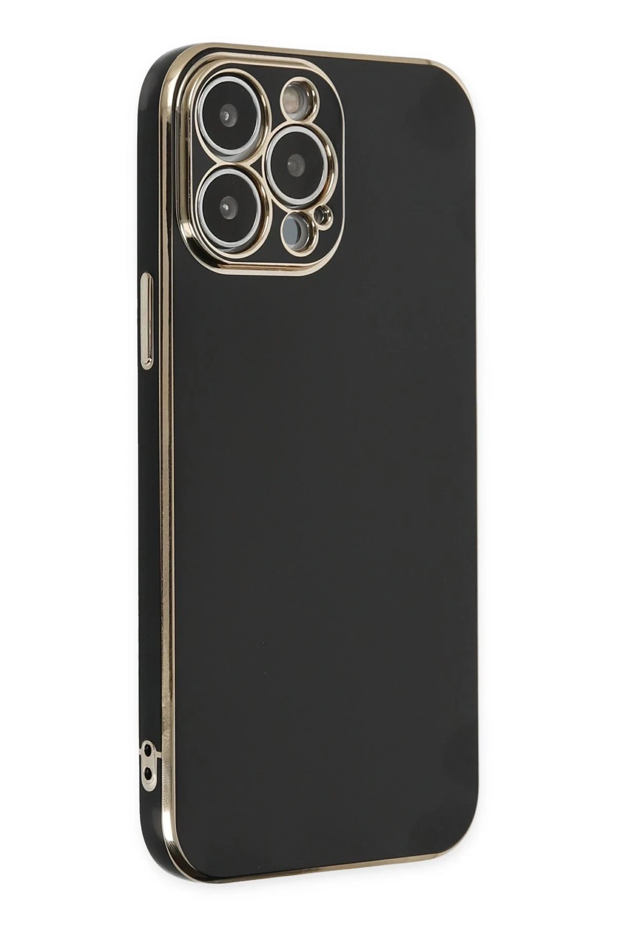 iPhone 14 Pro Max Kılıf Volet Silikon - Siyah-(5796)