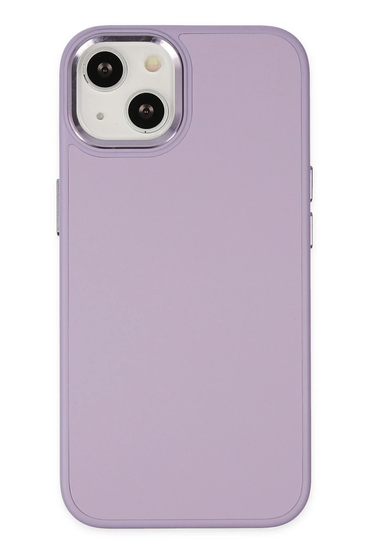 iPhone 14 Plus Kılıf Asya Deri Silikon - Lila-(5796)