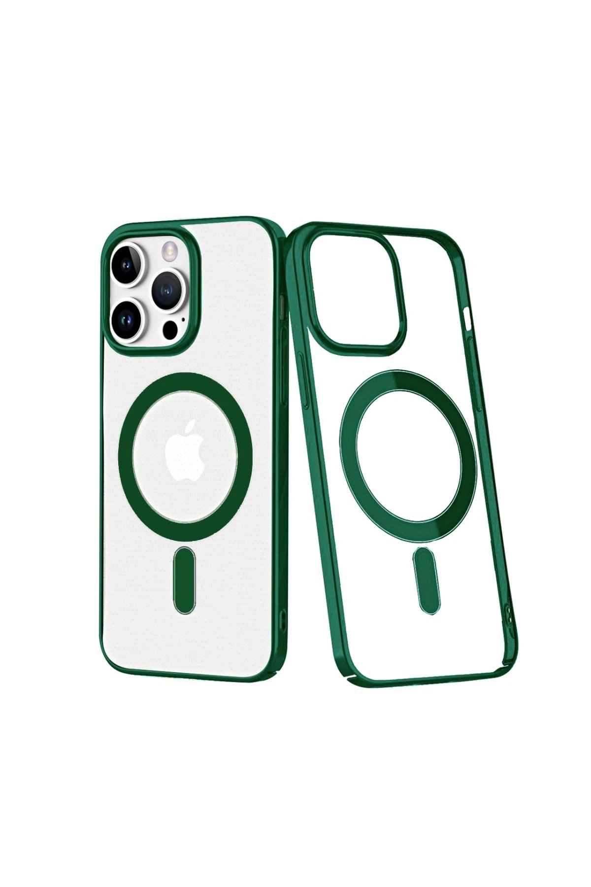 iPhone 14 Pro Kılıf Element Magneticsafe Sert Kapak - Köknar Yeşili-(5796)