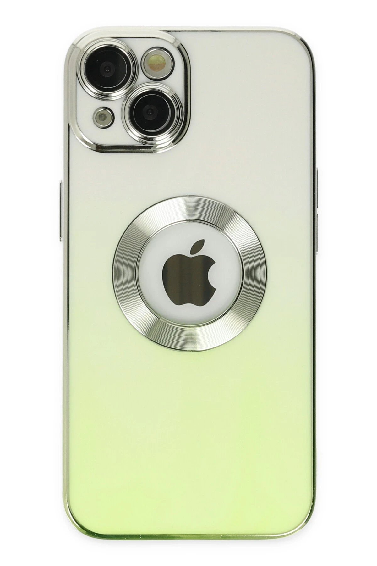 iPhone 14 Plus Kılıf Best Silikon - Yeşil-(5796)