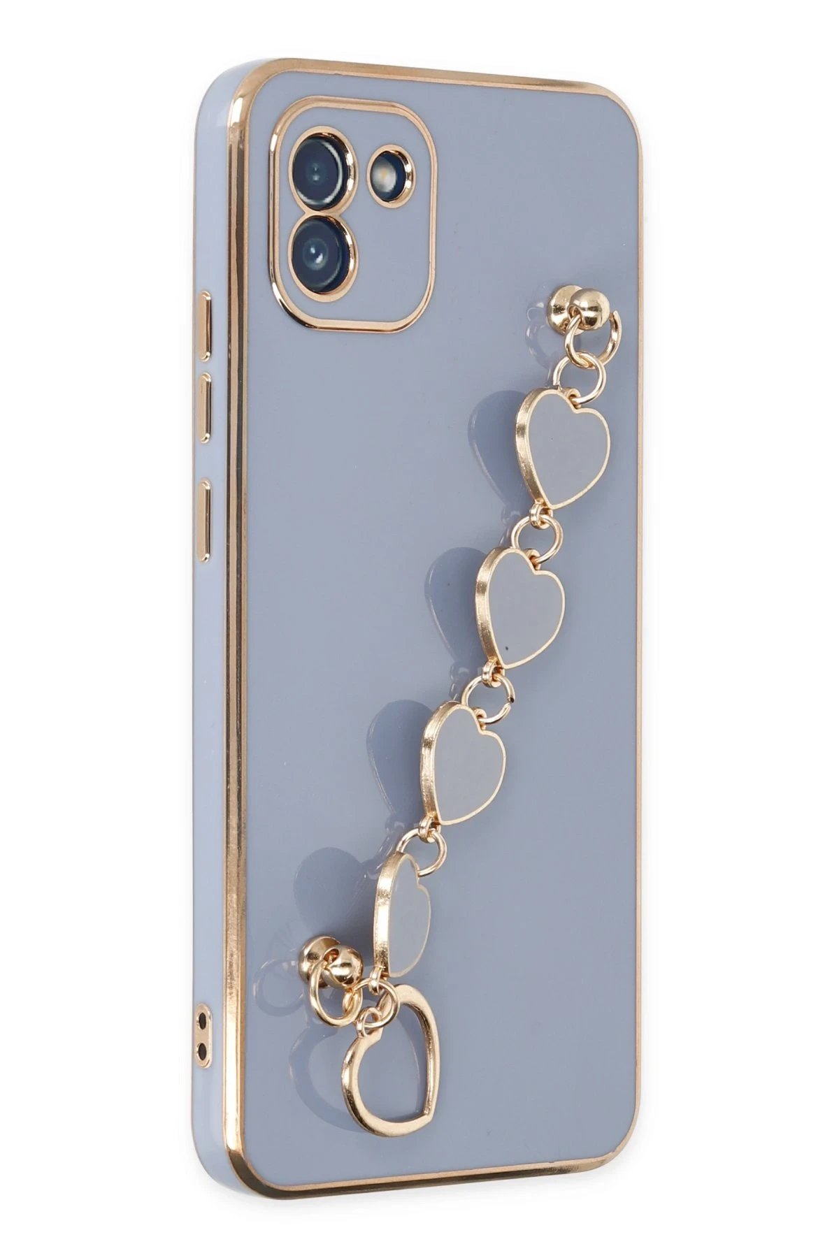 Samsung Galaxy A03 Kılıf Esila Silikon - Gri-(5796)