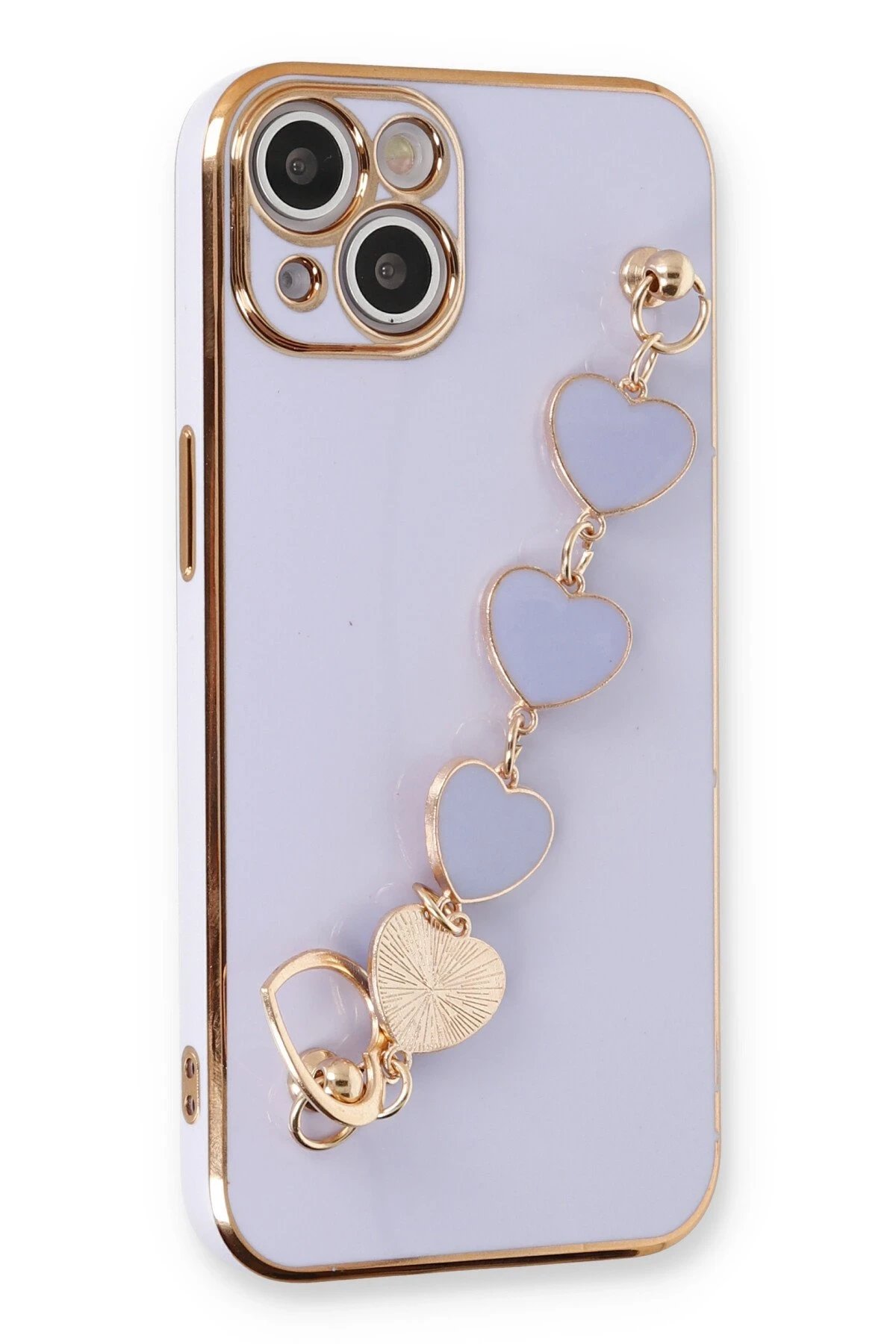 iPhone 14 Kılıf Esila Silikon - Lila-(5796)