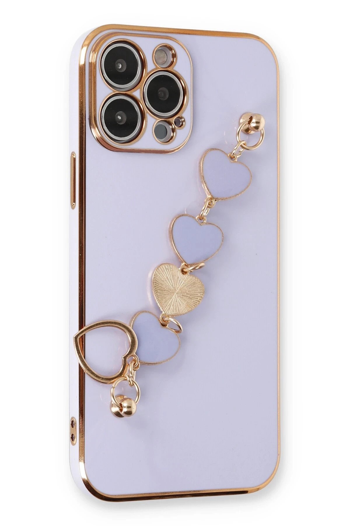 iPhone 14 Pro Max Kılıf Esila Silikon - Lila-(5796)