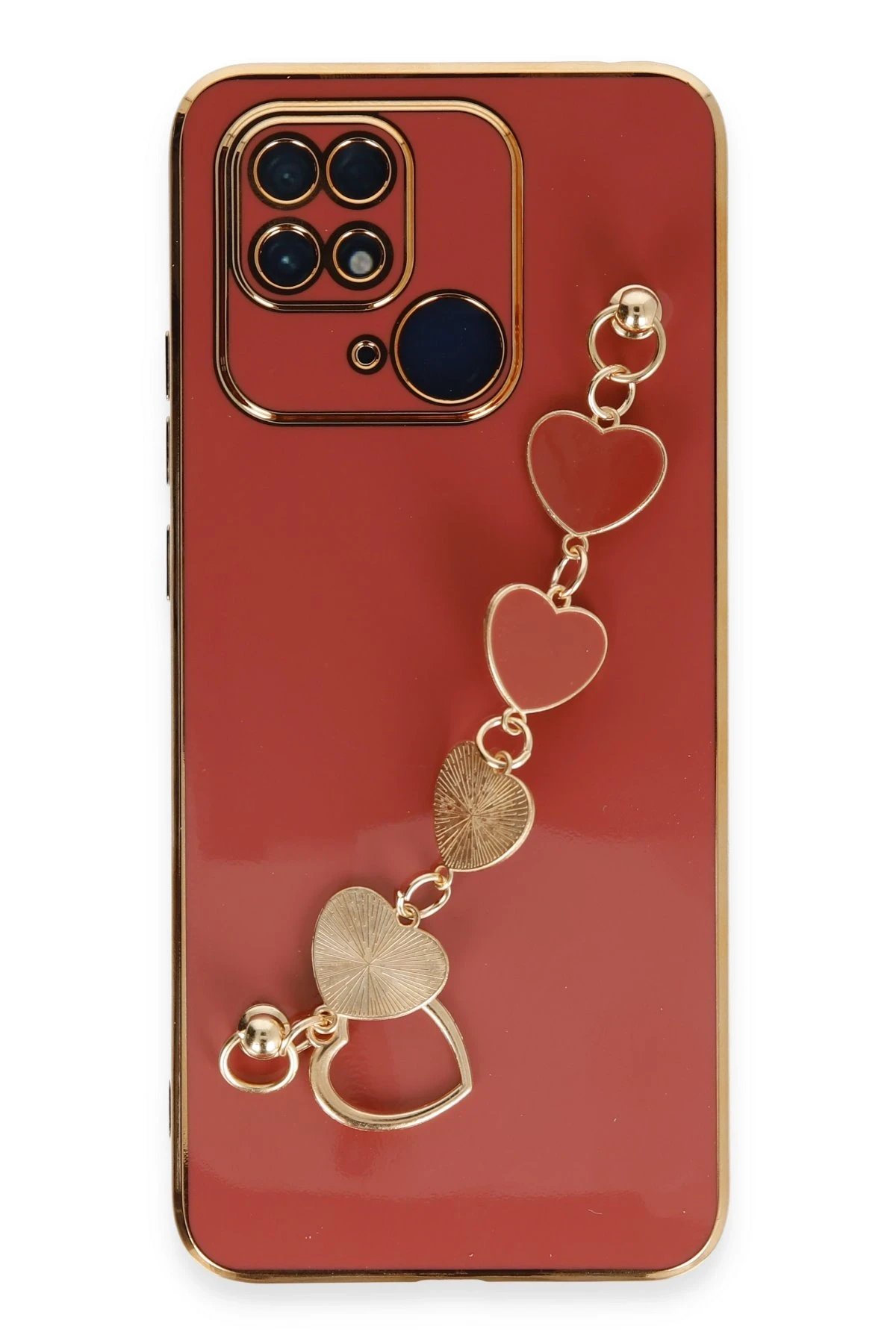 Xiaomi Redmi 10C Kılıf Esila Silikon - Kırmızı-(5796)