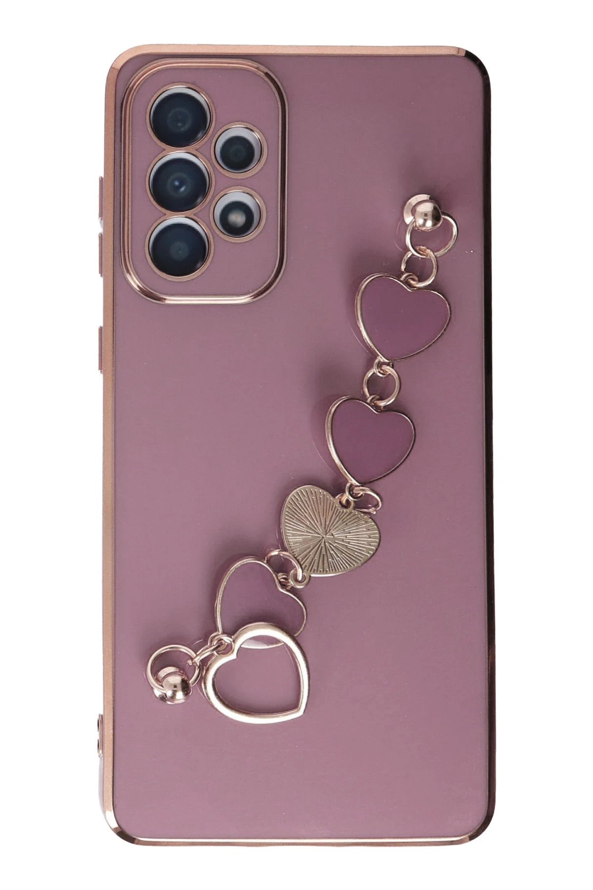 Samsung Galaxy A33 5G Kılıf Esila Silikon - Mor-(5796)