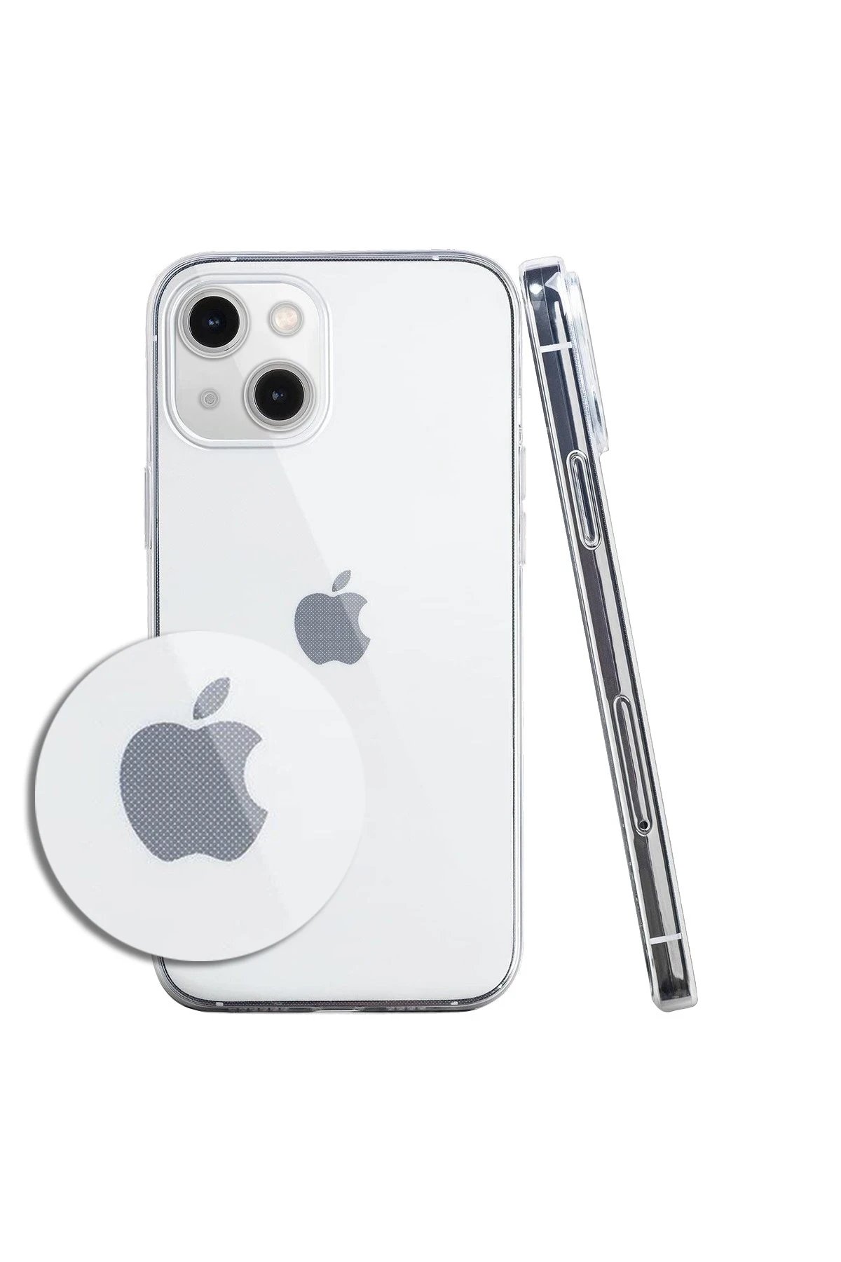 iPhone 14 Kılıf Lüx Şeffaf Silikon-(5796)