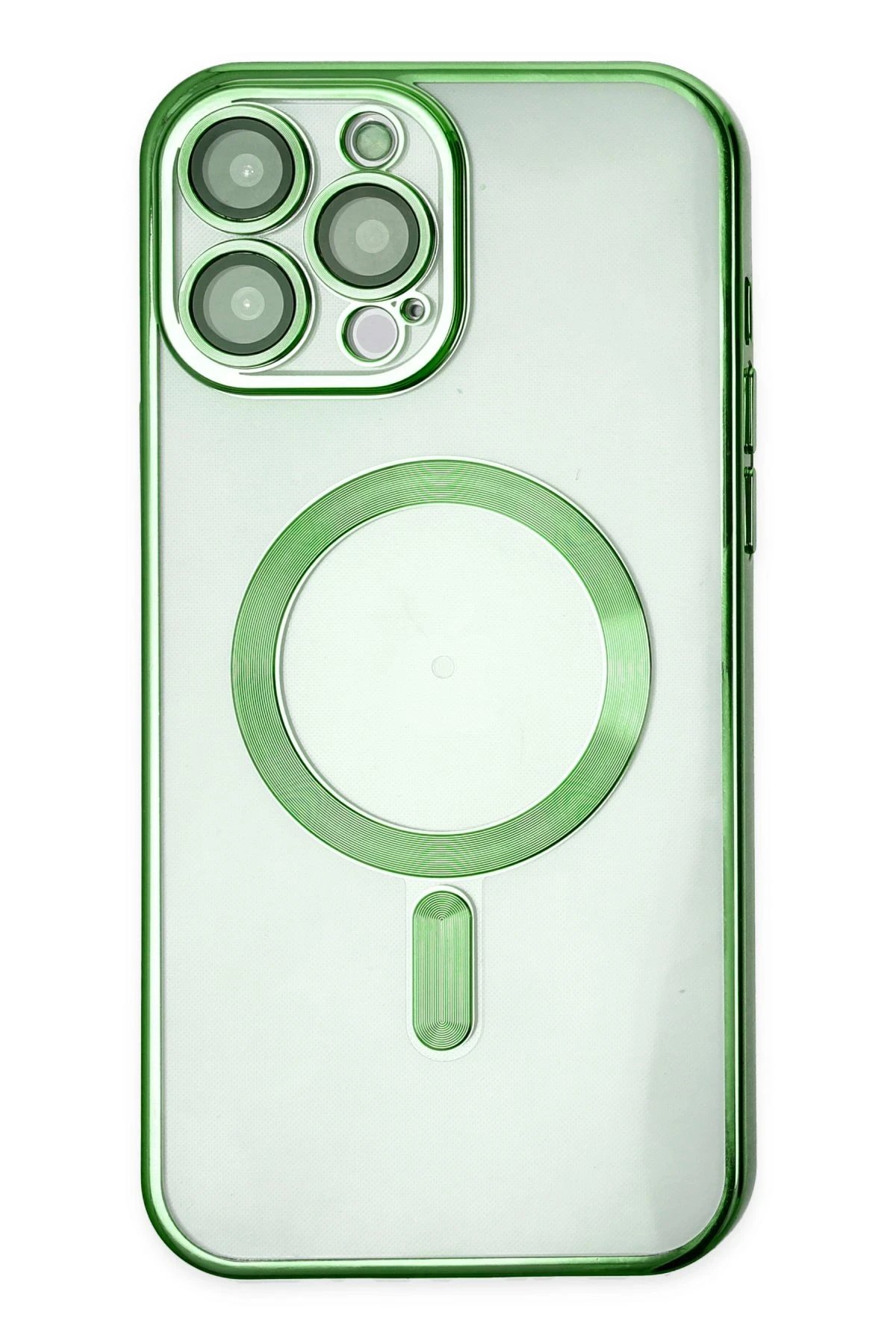 iPhone 13 Pro Max Kılıf Kross Magneticsafe Kapak - Koyu Yeşil-(5796)