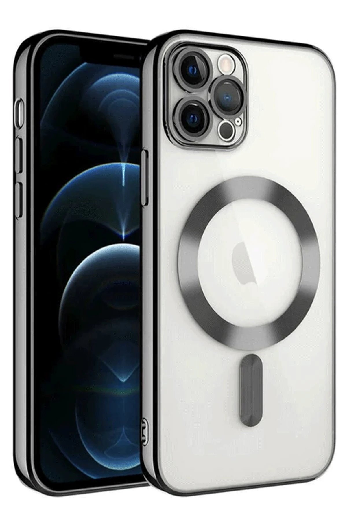 iPhone 14 Pro Max Kılıf Kross Magneticsafe Kapak - Siyah-(5796)