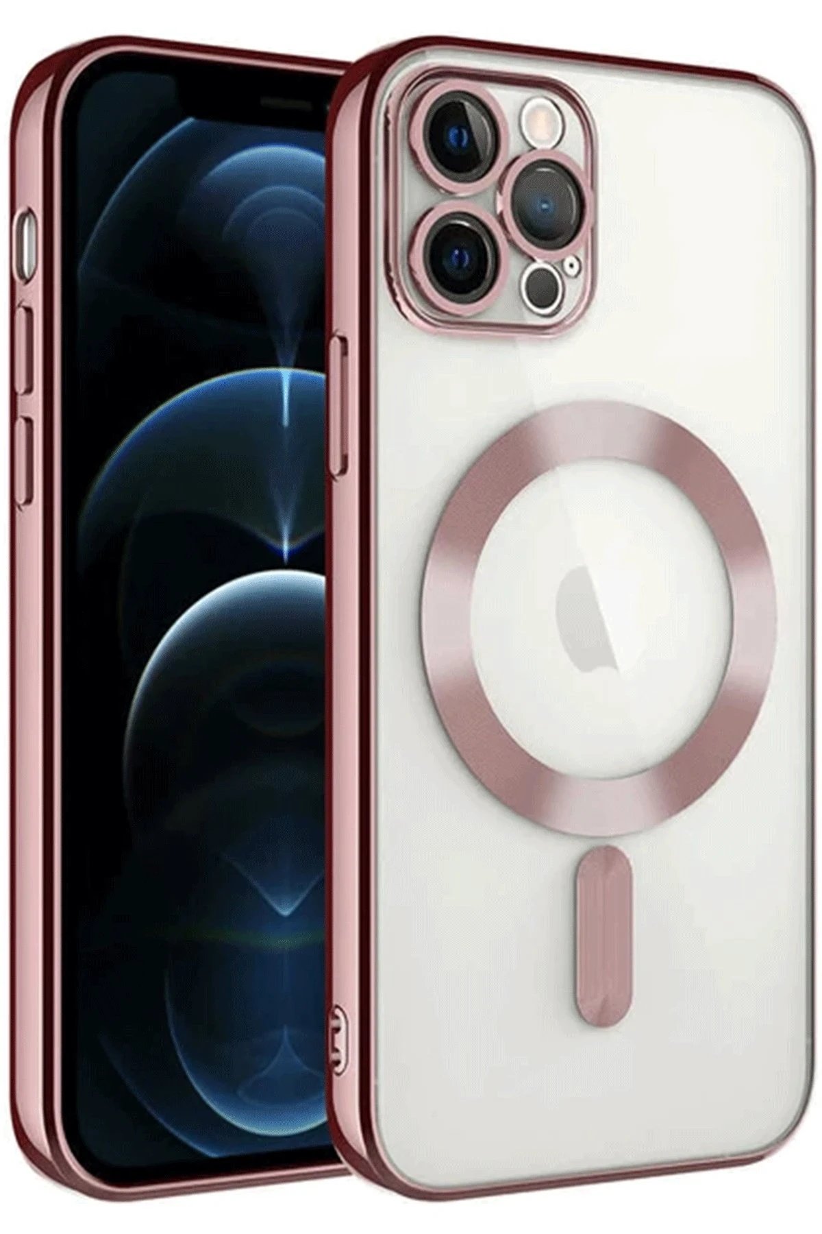 iPhone 14 Pro Max Kılıf Kross Magneticsafe Kapak - Rose-(5796)