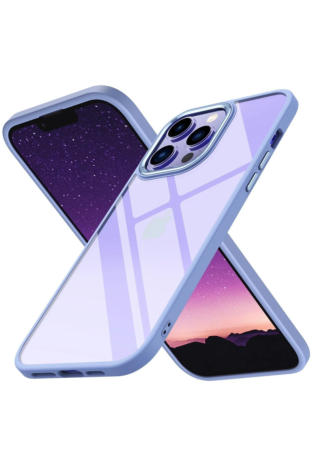 iPhone 14 Pro Max Kılıf Power Silikon - Lila-(5796)