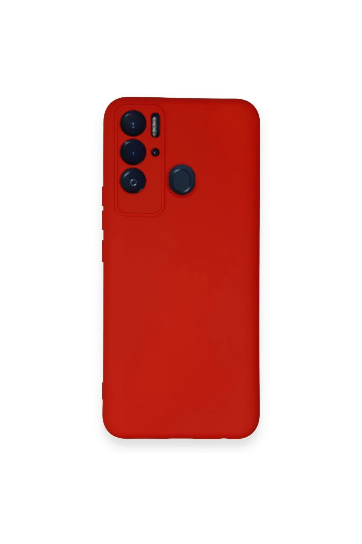 Tecno Pova Neo Kılıf Nano içi Kadife Silikon - Kırmızı-(5796)