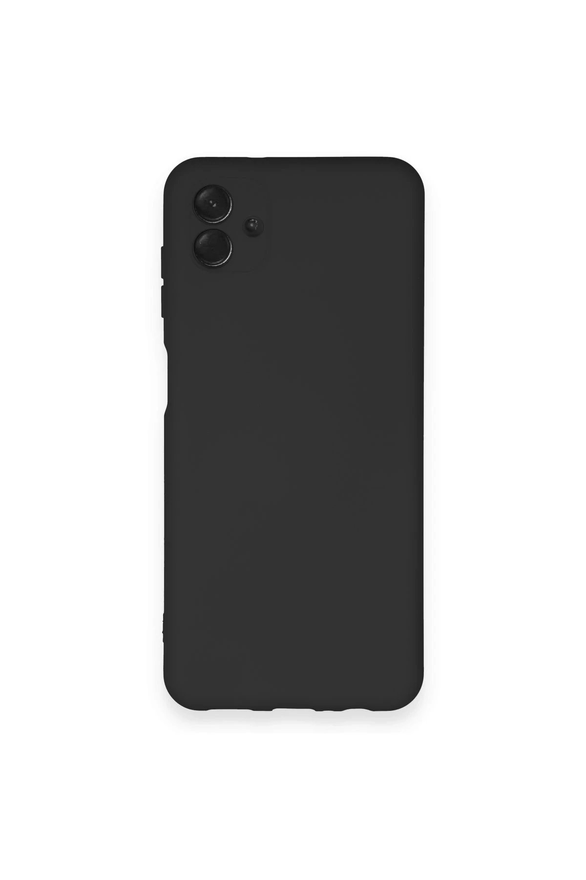 Samsung Galaxy A04 Kılıf Nano içi Kadife Silikon - Siyah-(5796)