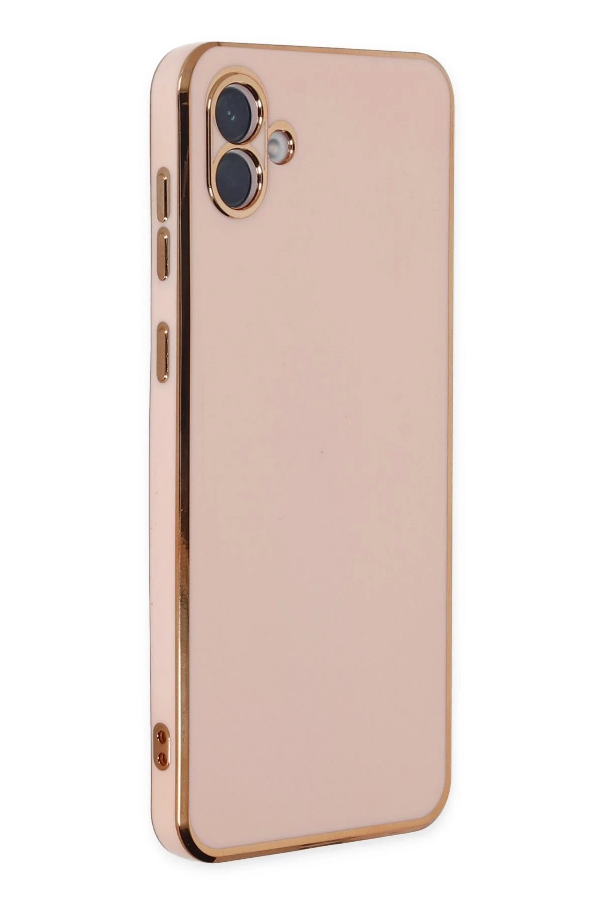 Samsung Galaxy A04 Kılıf Volet Silikon - Pembe-(5796)