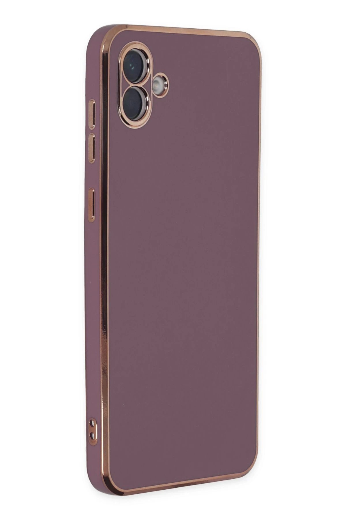 Samsung Galaxy A04 Kılıf Volet Silikon - Mor-(5796)