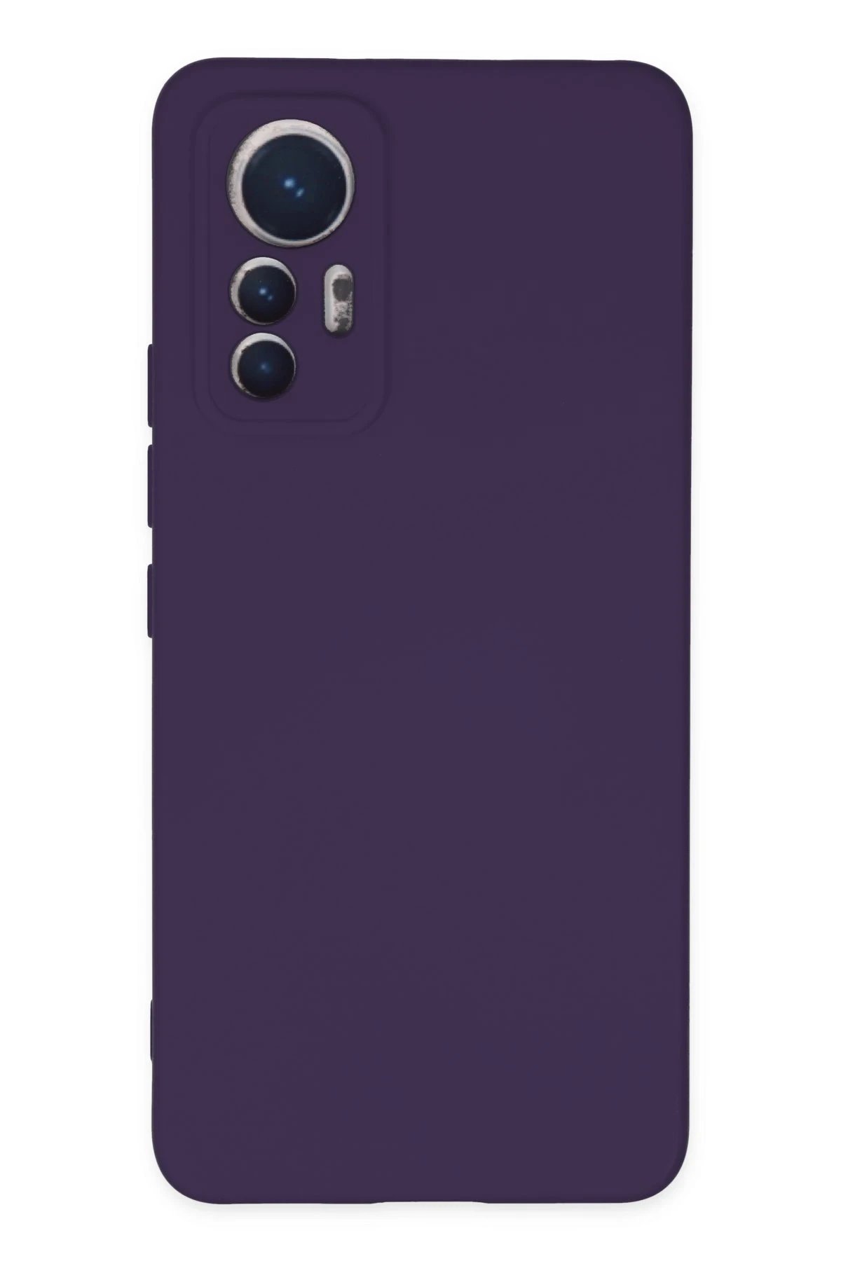 Xiaomi Mi 12 Lite Kılıf Nano içi Kadife Silikon - Mor-(5796)