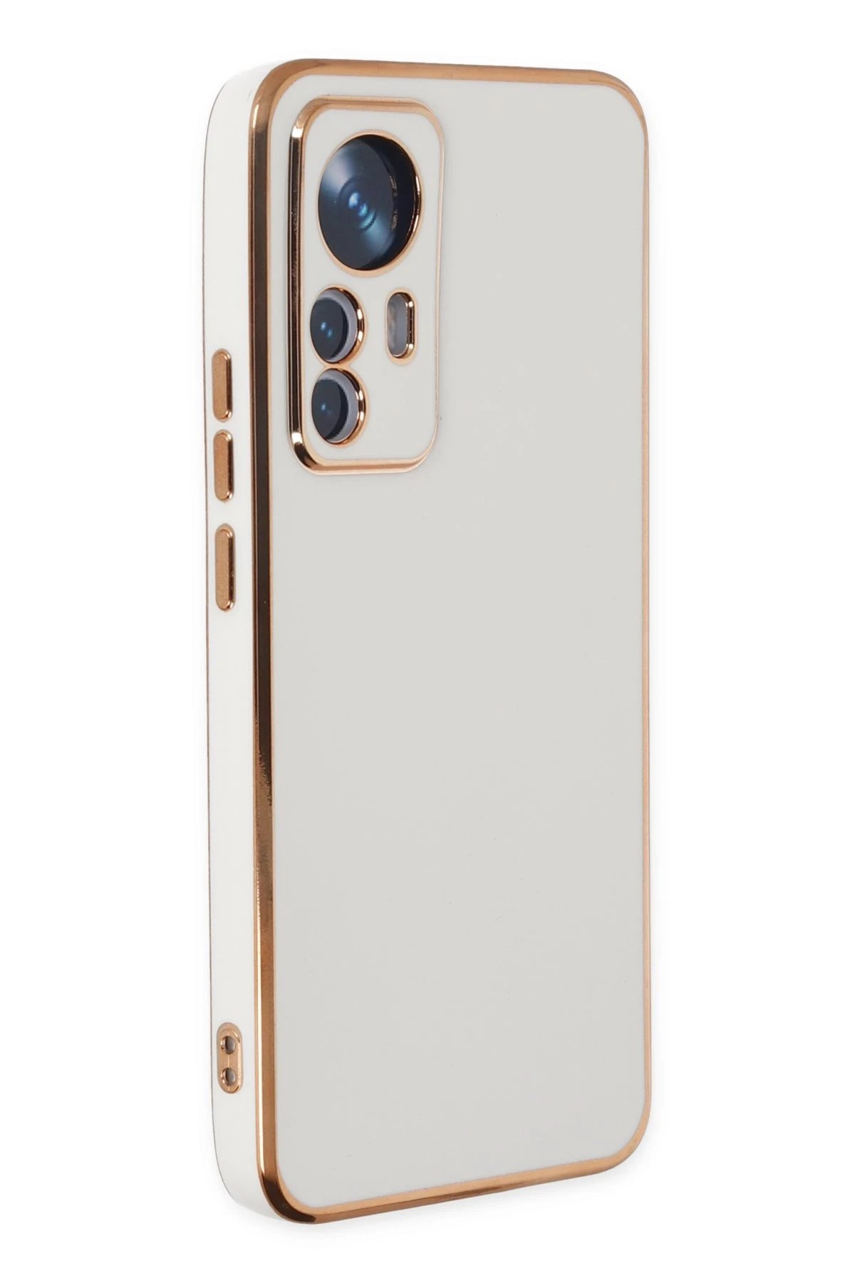 Xiaomi Mi 12T Pro Kılıf Volet Silikon - Beyaz-(5796)