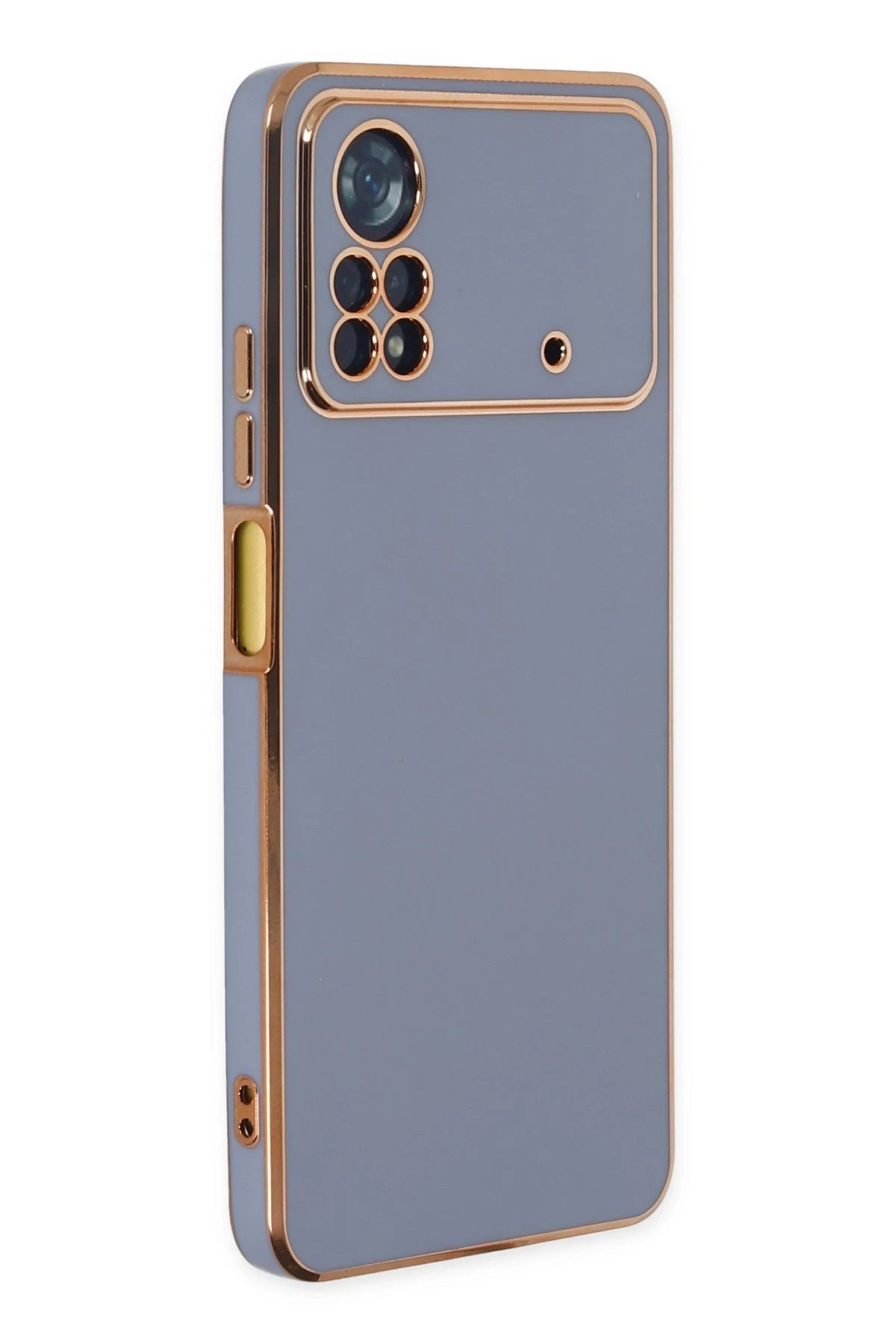 Xiaomi Poco X4 Pro 5G Kılıf Volet Silikon - Mavi-(5796)