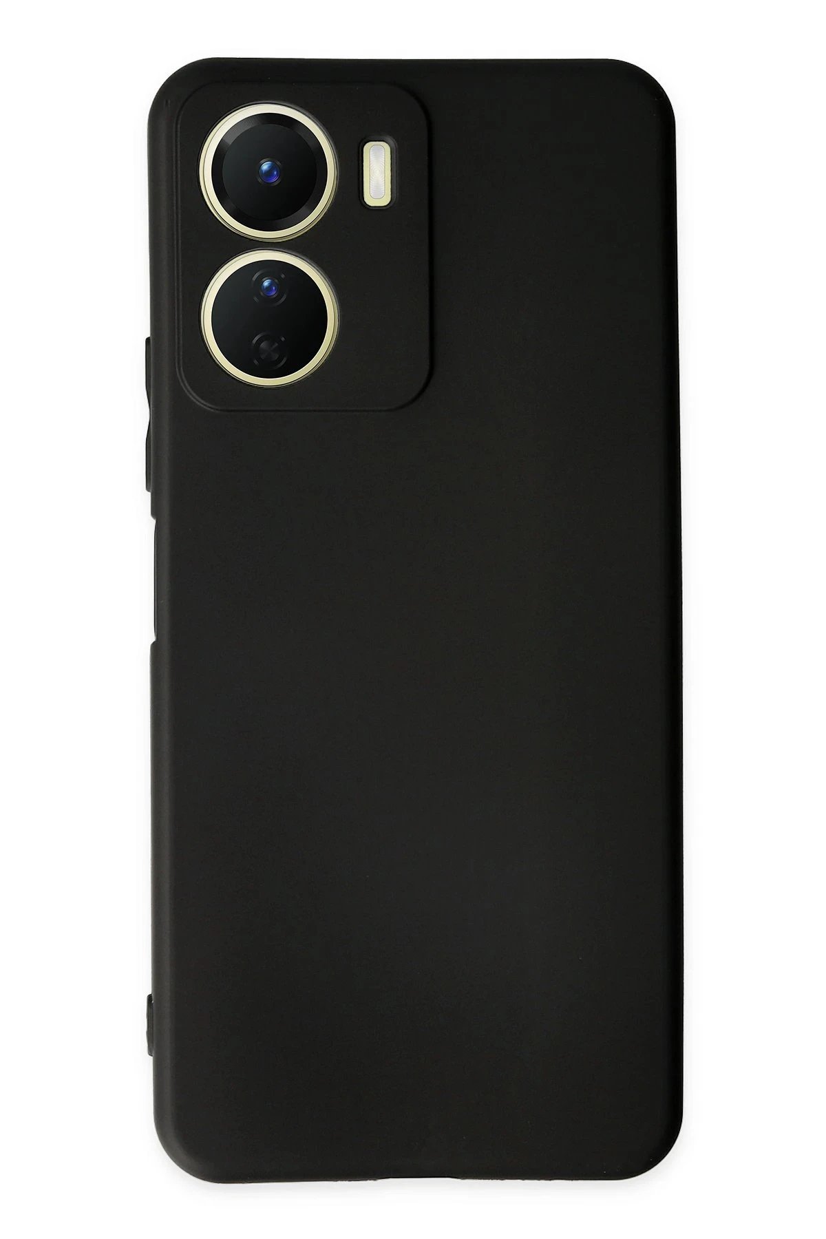 Vivo Y16 Kılıf First Silikon - Siyah-(5796)