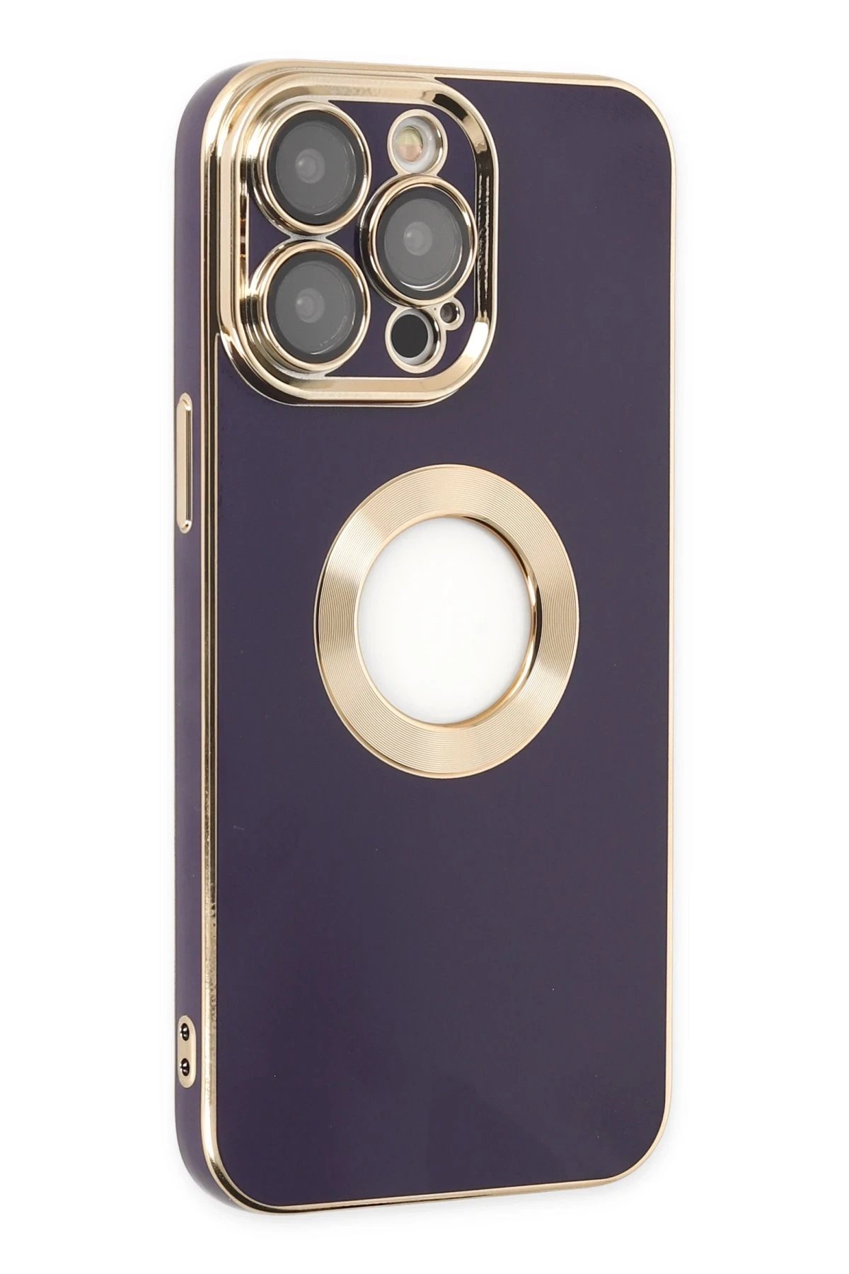 iPhone 13 Pro Kılıf Store Silikon - Derin Mor-(5796)