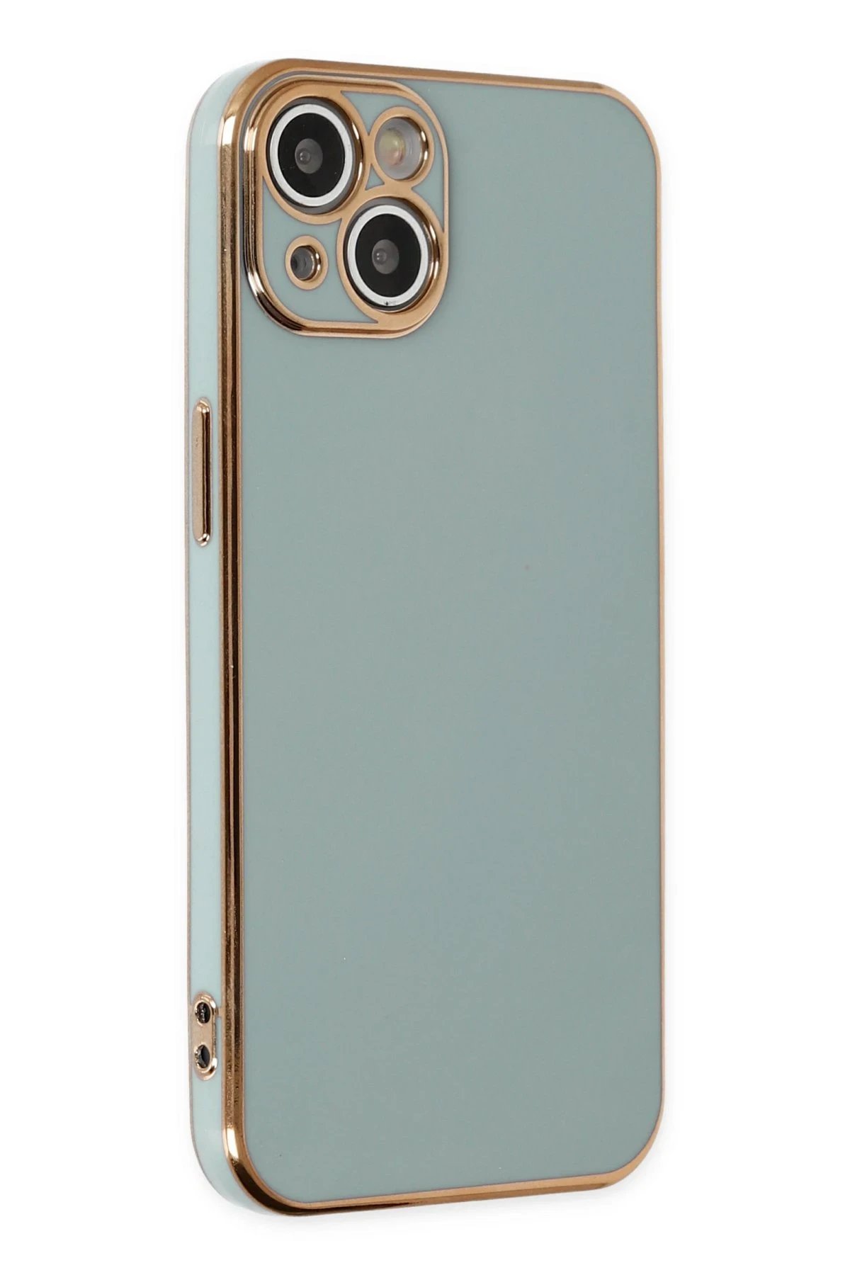 iPhone 13 Kılıf Volet Silikon - Açık Yeşil-(5796)